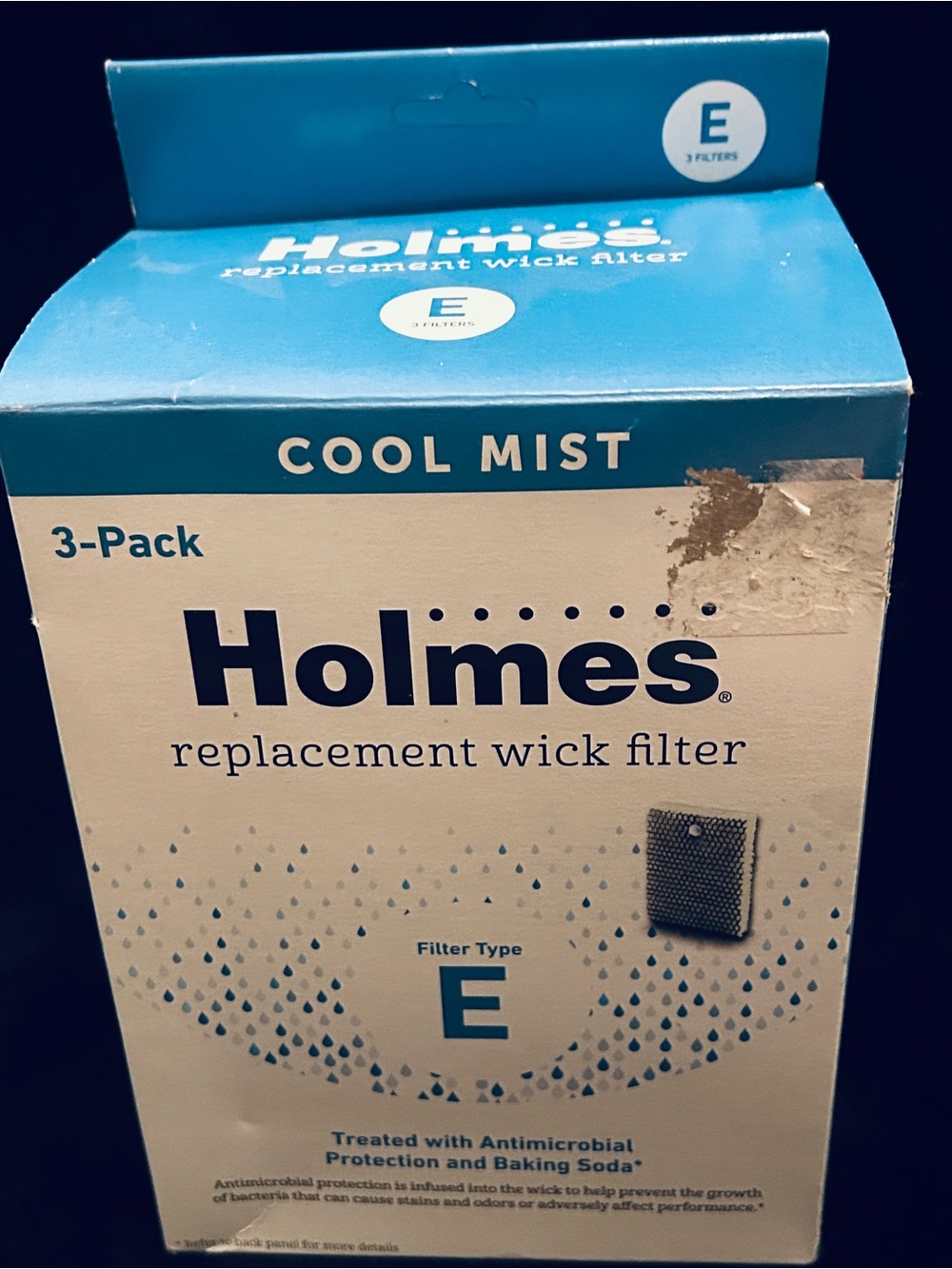 Cool Mist Replacement Wick Filter - Blue/White (3-Pack)